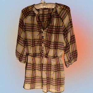 Women’s Plaid Long Sleeve Blouse
